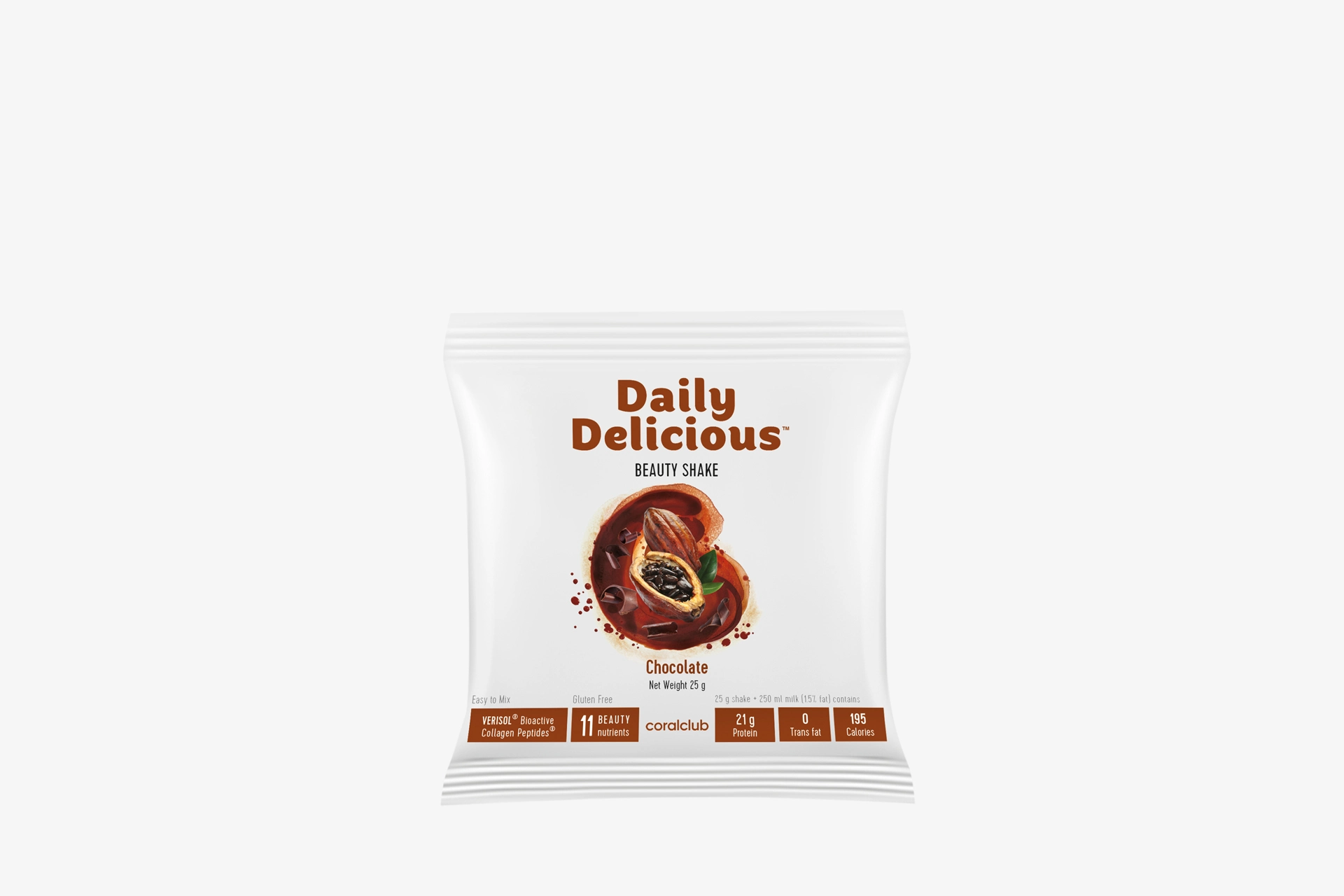 Daily Delicious Beauty Shake s příchutí čokolády (213700)
